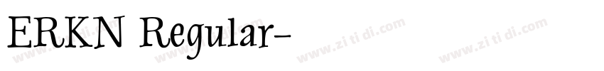 ERKN Regular字体转换